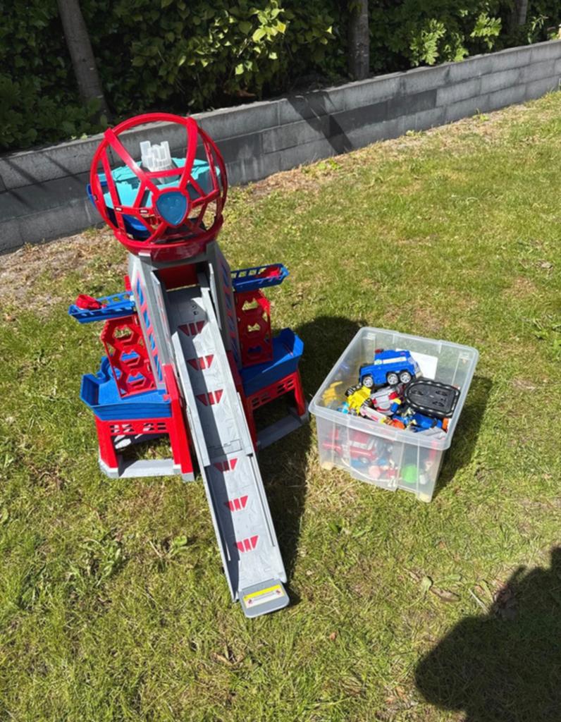 Paw Patrol XXL Uitkijktoren met voertuigen, Ophalen, Gebruikt, Jongen of Meisje