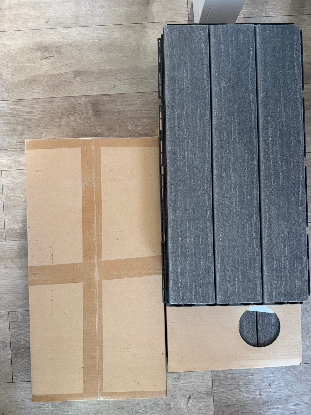 IKEA UTLÄNGAN vlonder / balkontegels grijs - 14 stuks 2.5m², Tuin en Terras, Ophalen of Verzenden, Nieuw