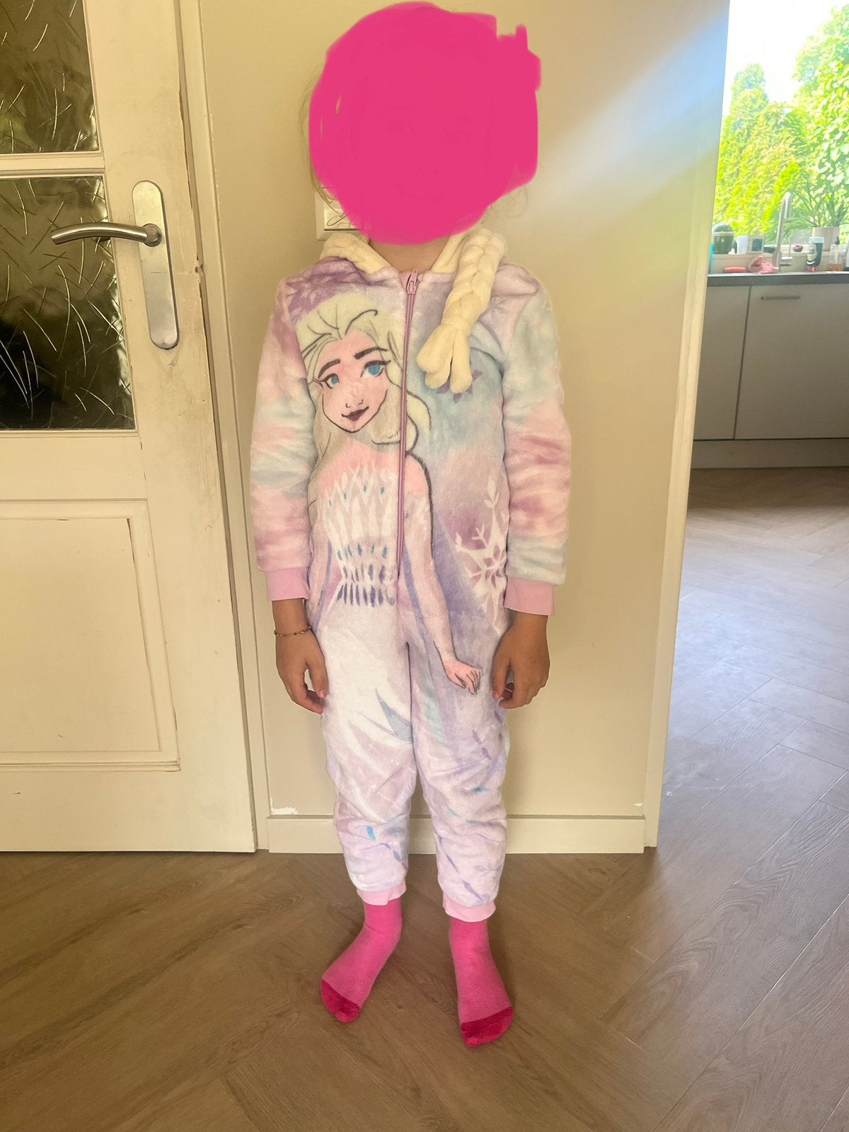 Frozen onesie maat 116, Ophalen of Verzenden, Zo goed als nieuw, Meisje