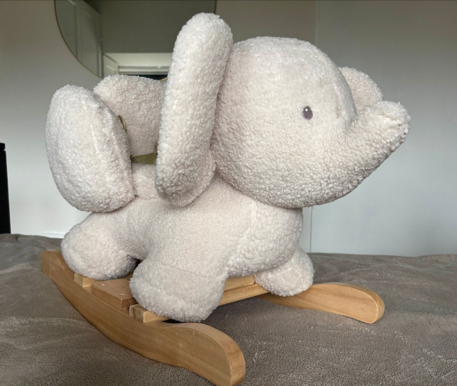 Nattou Schommel Olifantje Teddy Stof 59x45 cm, Kinderen en Baby's, Ophalen, Nieuw, Overige typen