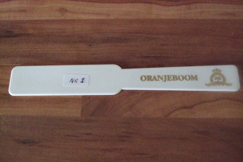 Oranjeboom bierspatel-/afschuimer (nr.1), Ophalen of Verzenden, Nieuw, Overige typen, Oranjeboom