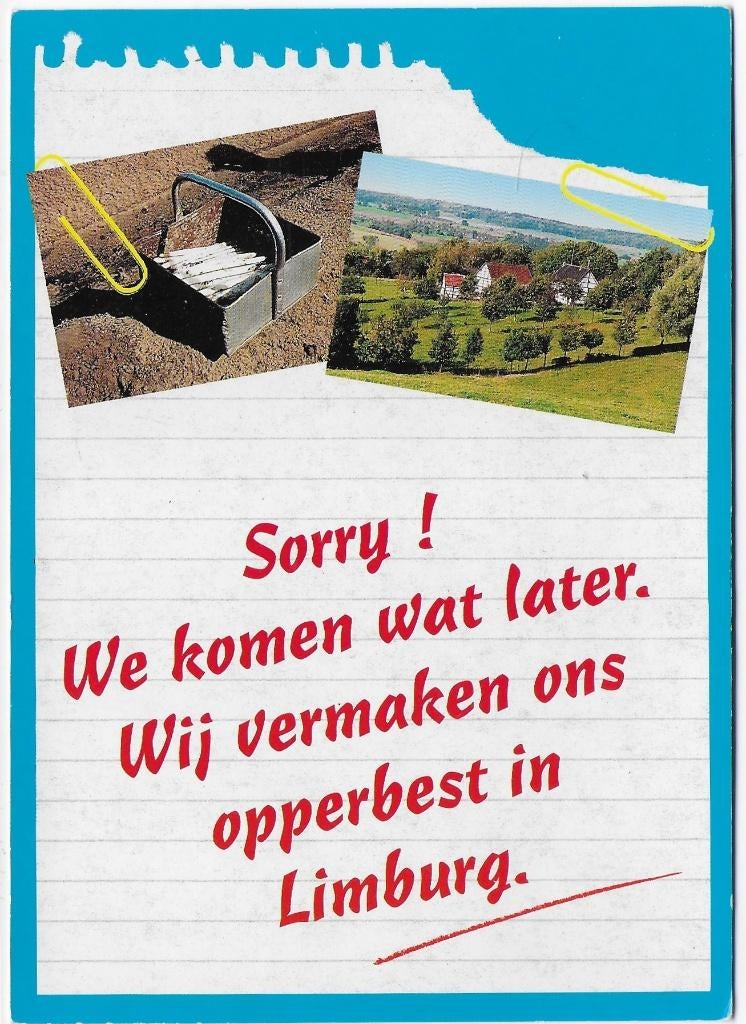 Limburg Ongelopen Ansichtkaart ( B511 ), Ophalen of Verzenden, 1960 tot 1980, Ongelopen, Limburg