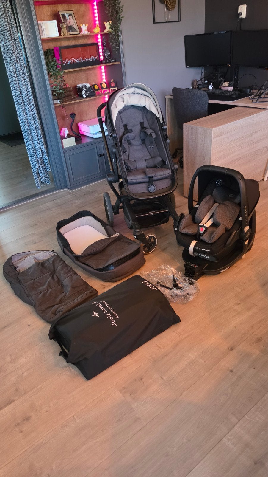 Joolz Day+ Combiwagen met Maxi-Cosi en accessoires, Gebruikt, Combiwagen, Verstelbare duwstang, Ophalen