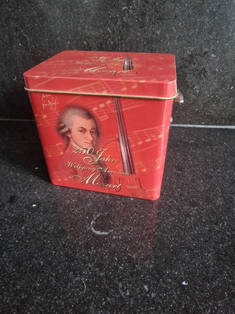 Lambertz Mozart Jubileum Muziekdoos Blik 2006, Ophalen of Verzenden
