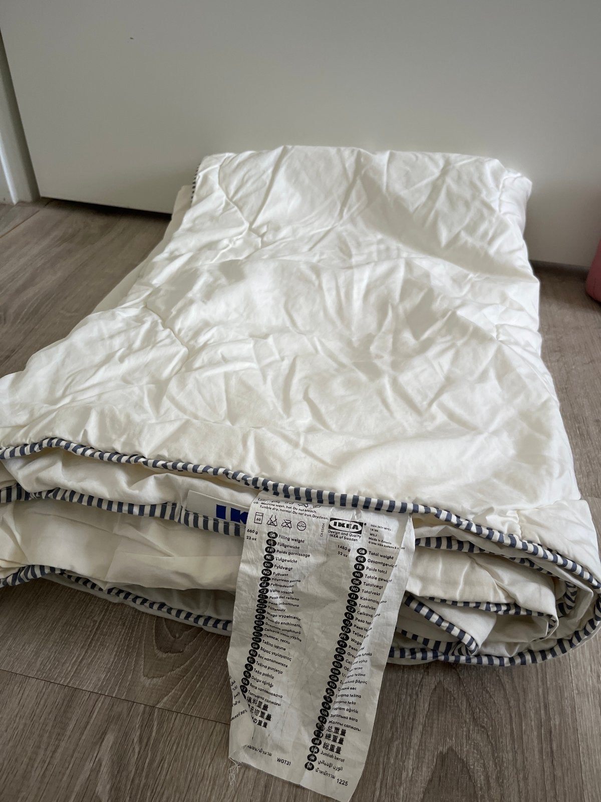 IKEA 365+ Mysa dekbed - Comfortabel en licht, Gebruikt, Eenpersoons, Wit, Ophalen of Verzenden