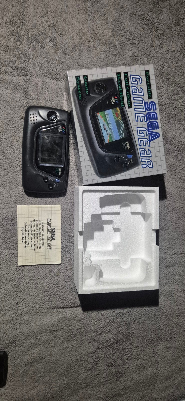 Sega Game Gear handheld console met doos en handleiding, Ophalen of Verzenden, Gebruikt, Zonder controller, Game Gear