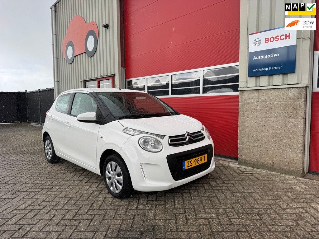 Citroen C1 1.0 VTi Feel, Airconditing, Apple CarPlay, Blueto, Voorwielaandrijving, Stof, Gebruikt, Elektrische ramen