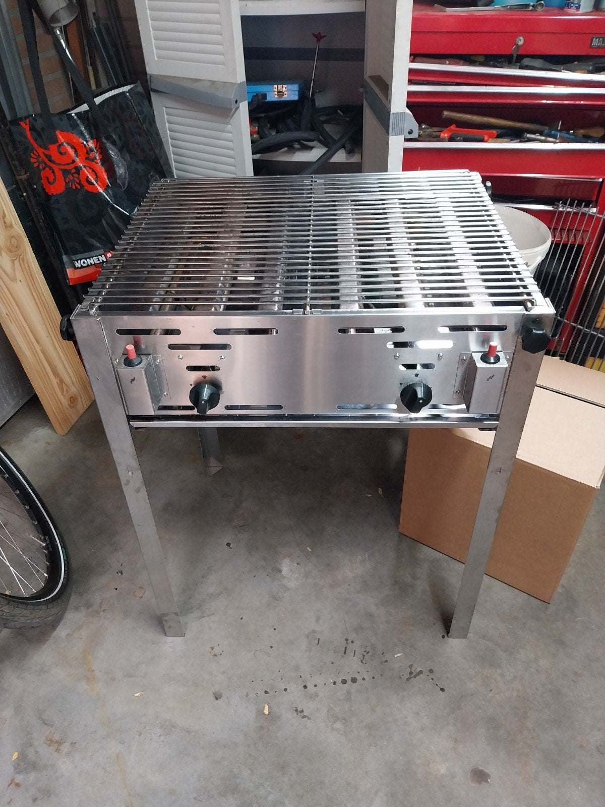 Hendi Grill Master Meal Gasbarbecue RVS, Ophalen of Verzenden, Gebruikt, Hendi