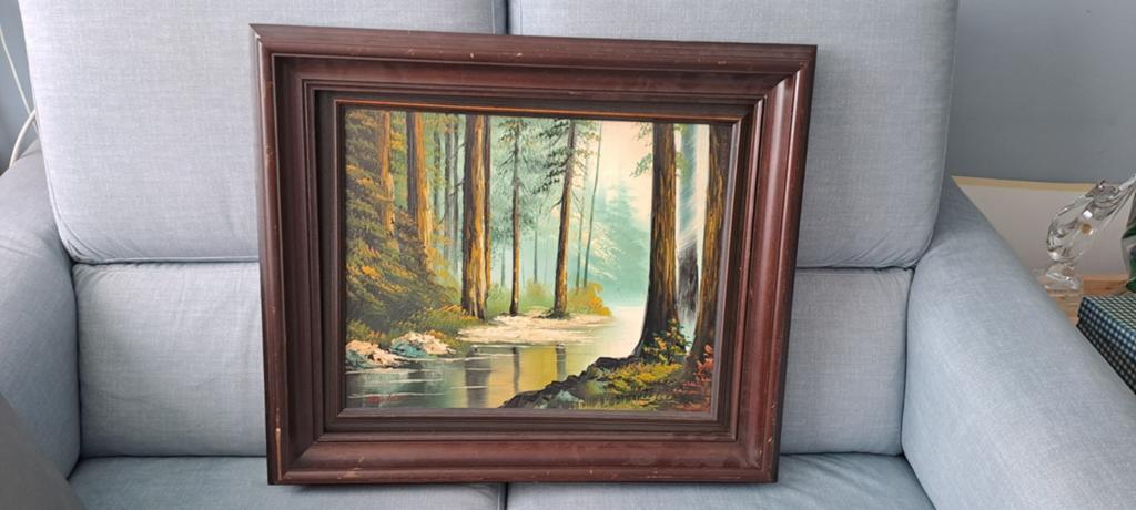 Prachtig schilderij van bos gezicht van Wandeleer., Ophalen, Rechthoekig