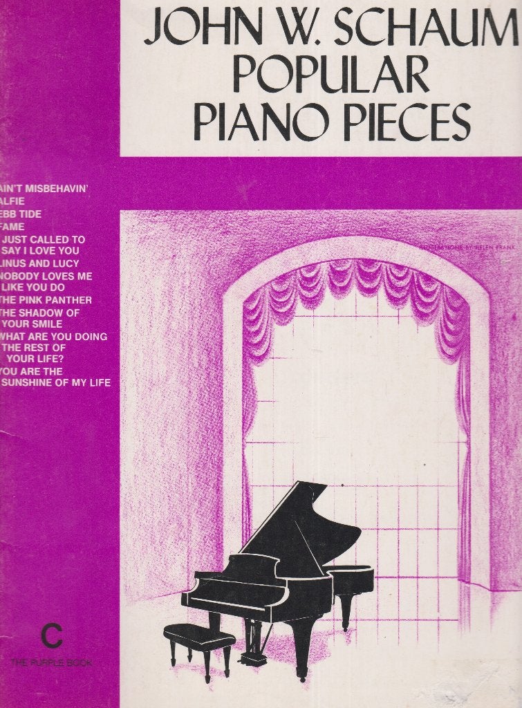 JOHN W. SCHAUM - POPULAR PIANO PIECES, Gebruikt, Ophalen of Verzenden, Artiest of Componist, Piano