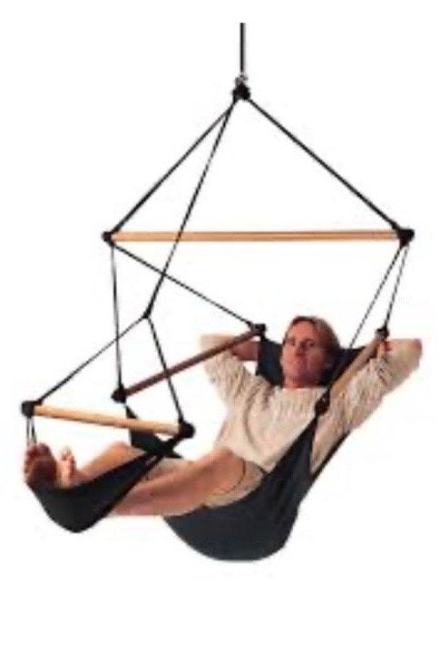 Sky Chair hangstoel - exclusief 3 lange stokken, Ophalen, Zo goed als nieuw, Eenpersoons, Binnen