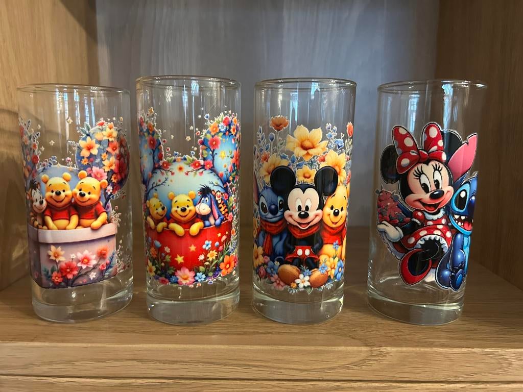 Partij disney glazen voor rommelmarkt, Ophalen of Verzenden, Nieuw