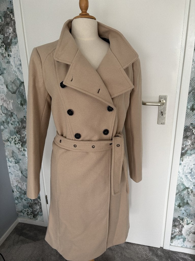 Mooie Nieuwe najaars/winterjas v Smashed Lemon XL 42 L.bruin, Kleding | Dames, Jassen | Winter, Beige, Maat 42/44 (L), Nieuw, Ophalen of Verzenden