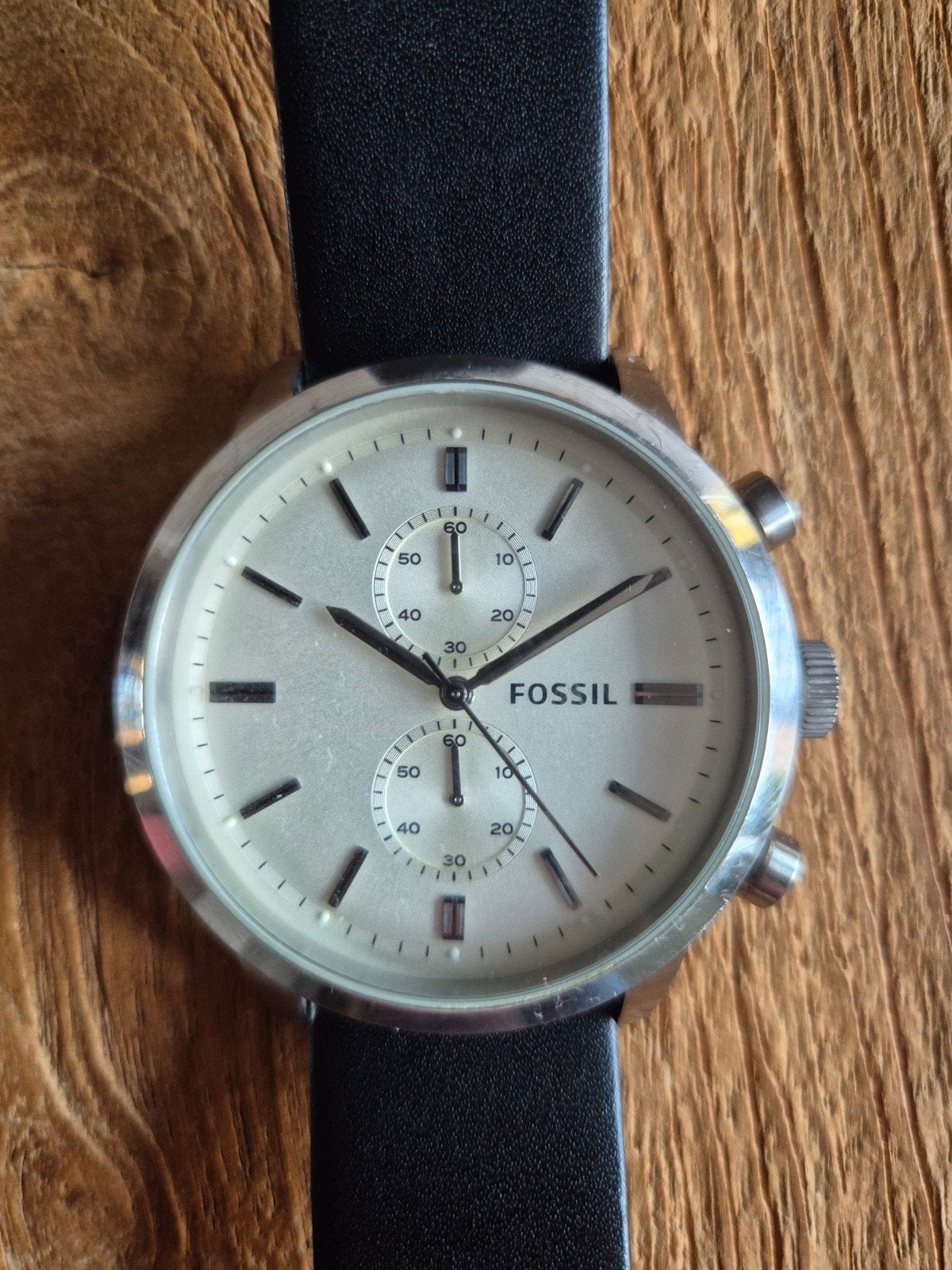 Fossil FS4865 Herenhorloge, Overige merken, Staal, Polshorloge, Ophalen of Verzenden