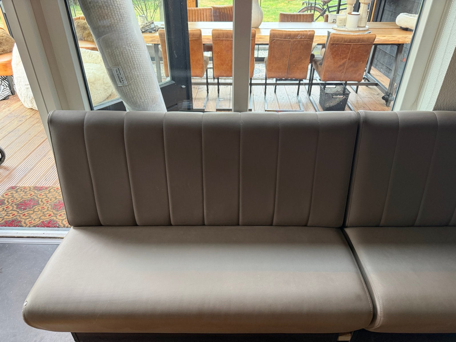 Gratis Lange bank voor keet of eetkamer of keuken, Ophalen, 300 cm of meer, 75 tot 100 cm, Zo goed als nieuw