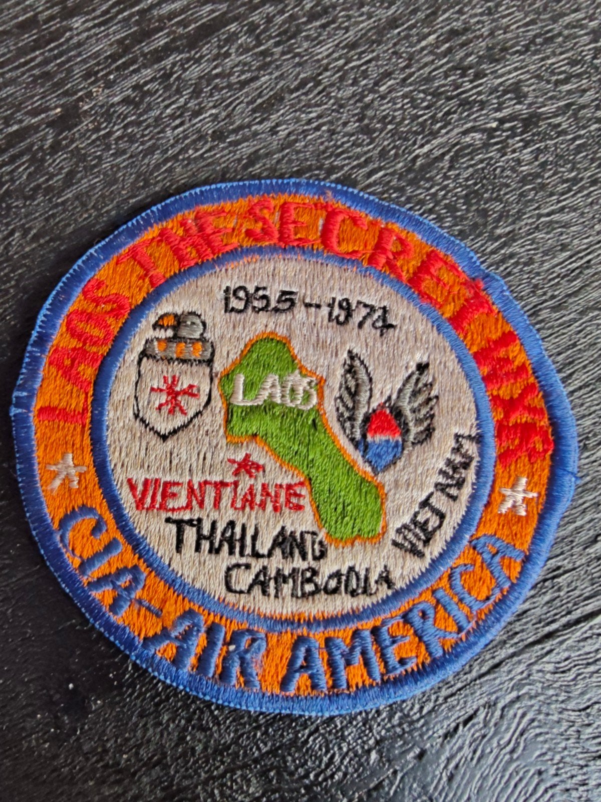 patch CIA-Air America Vietnam Cambodja Thailand, Verzamelen, Ophalen of Verzenden, Embleem, Speld of Insigne