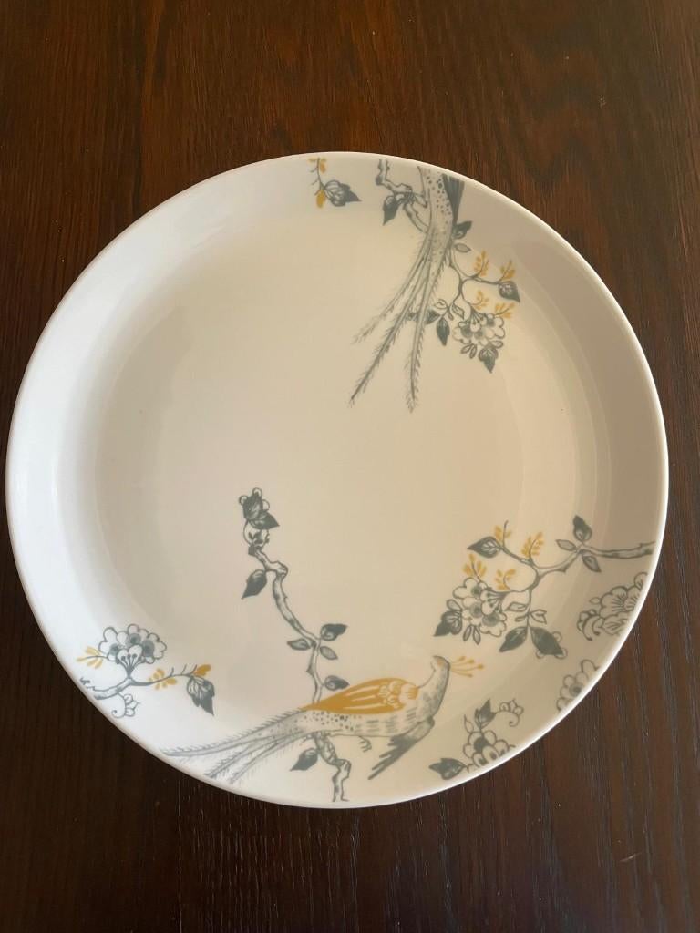 plat bord VIVO Villeroy en Boch met pauw 27 cm, Huis en Inrichting, Keuken | Servies, Ophalen, Gebruikt, Bord(en), Overige stijlen