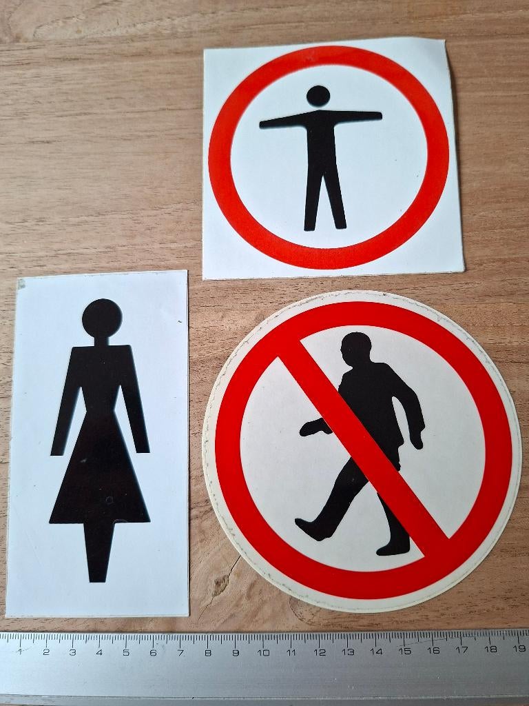 Stickers persoon tekens, Ophalen of Verzenden, Zo goed als nieuw, Overige typen
