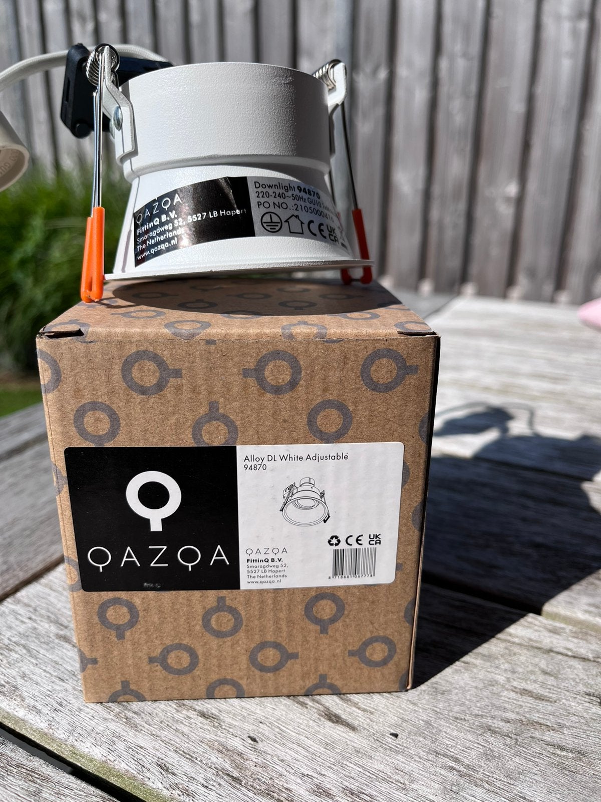 QazQa inbouwspot wit, Huis en Inrichting, Overige materialen, Qazqa, Verstelbaar, GU10