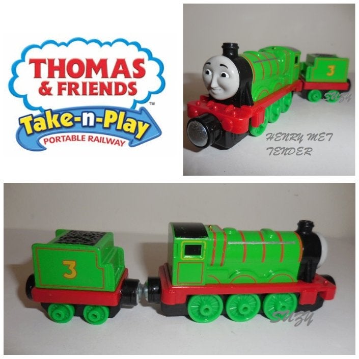 Thomas de trein Take n Play Henry met tender, Ophalen of Verzenden, Gebruikt