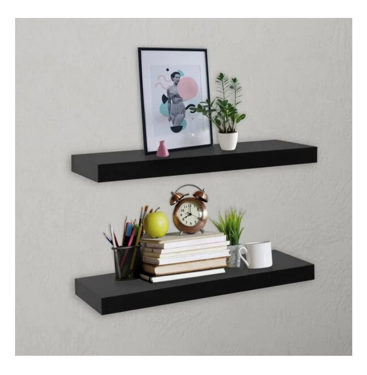 Wandplanken VidaXL // 2 st // 60 x 23,5 x 3,8, Ophalen, Nieuw