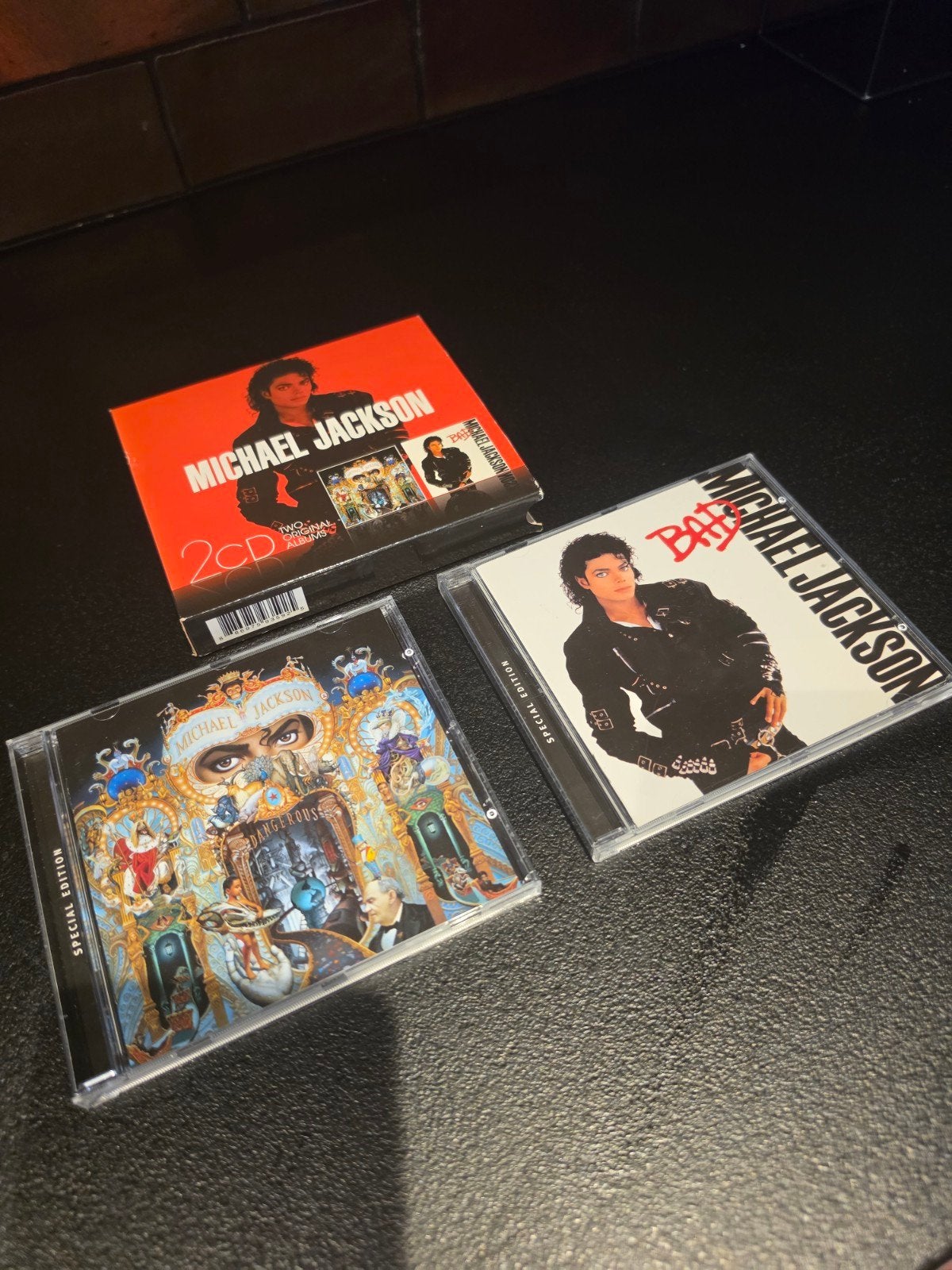 Michael Jackson CD Collectie: Dangerous, Bad & 2CD Set, Cd's en Dvd's, Cd's | Pop, Ophalen of Verzenden, Zo goed als nieuw