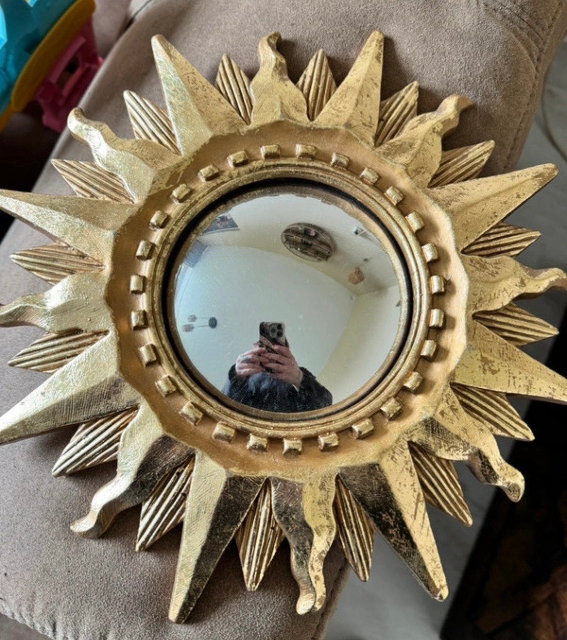 Set van 3 Vintage Zonnenspiegels - Gouden Zon Design, Ophalen of Verzenden, Rond, Minder dan 50 cm, Minder dan 100 cm