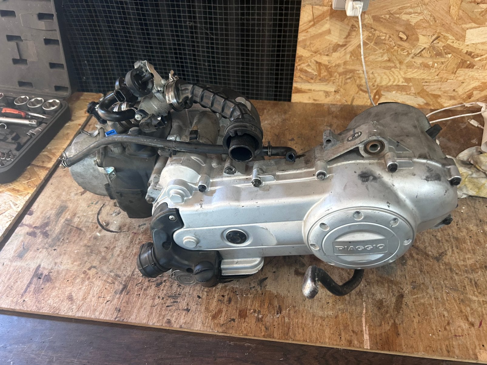 Piaggio Zip 4t 3v iget blok compleet, Ophalen, Zo goed als nieuw, Blok, Piaggio
