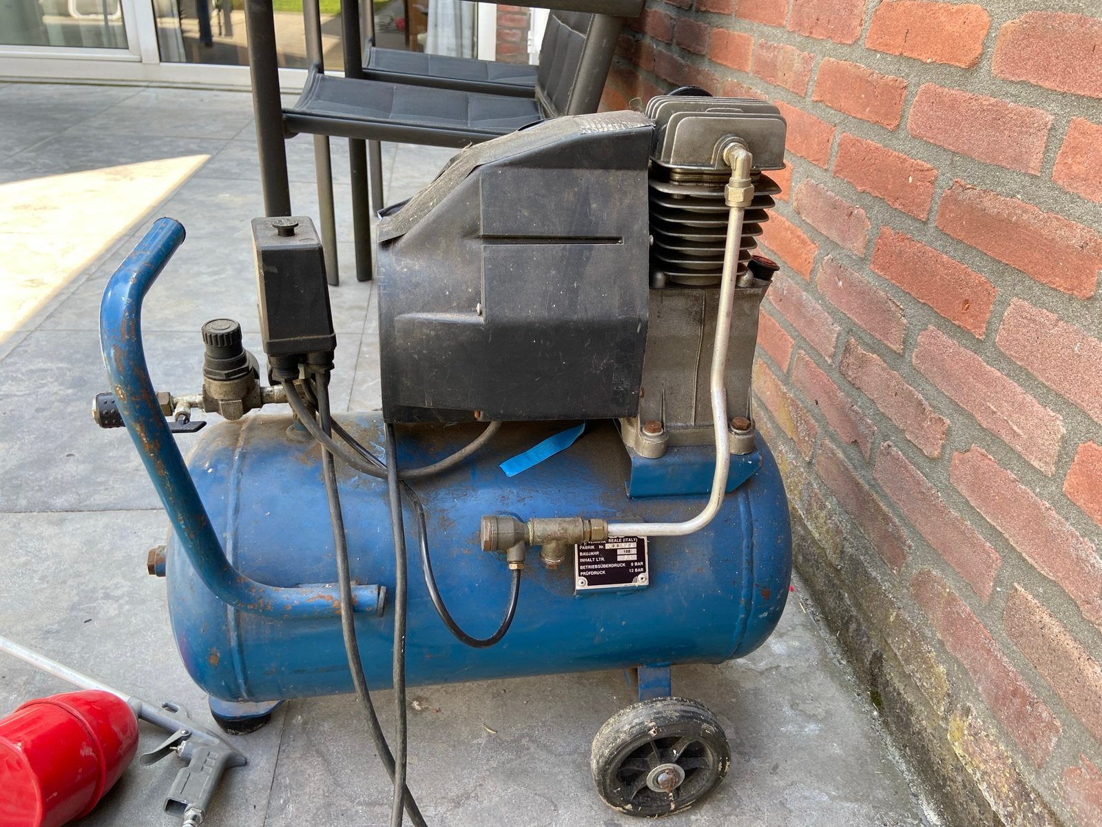 ABAC Airmaster 2500 Compressor - 24L, 8 Bar, Doe-het-zelf en Verbouw, Compressors, Ophalen, Gebruikt, 6 tot 10 bar, Minder dan 200 liter/min