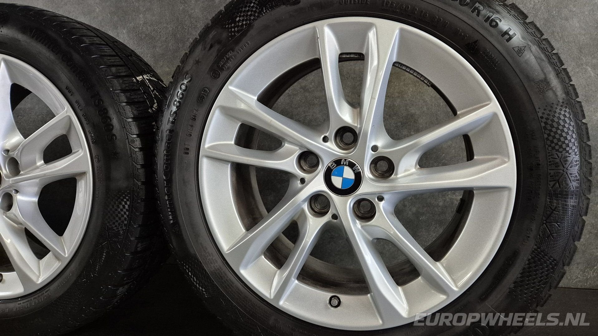 16 inch BMW velgen 2 active tourer F45 F46 1 winterbanden, Auto-onderdelen, Gebruikt, -, Banden en Velgen, 195 mm