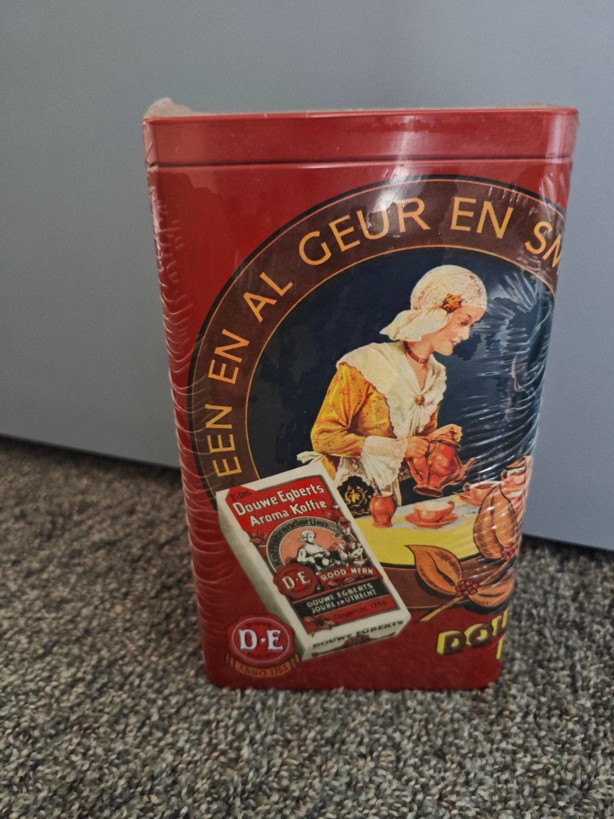 Douwe Egberts Aroma Koffie Blik - Vintage Design, Ophalen of Verzenden