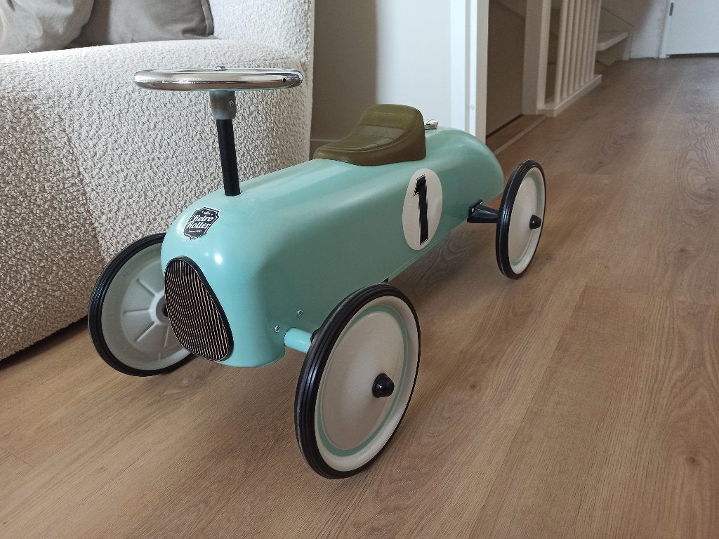 Retro Roller loopauto - Mintgroen, Ophalen of Verzenden, Zo goed als nieuw