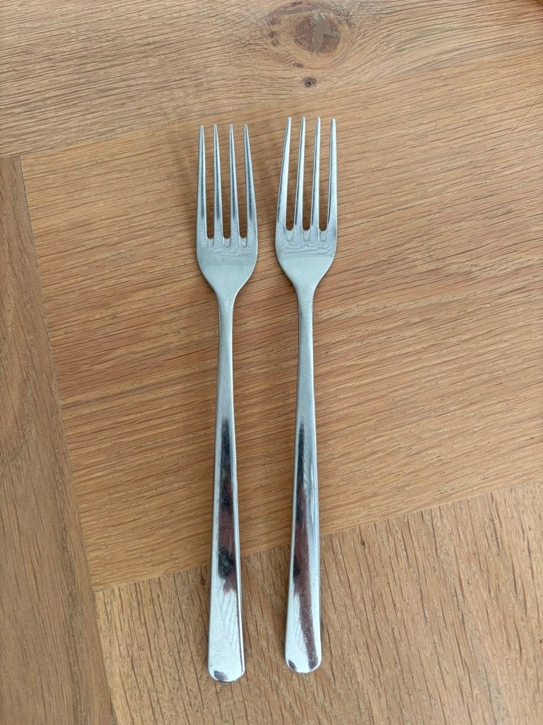2 Vorken, Zwilling J.A.Henckels 18/10, Gebruikt, Los bestek, Ophalen of Verzenden, Rvs of Chroom