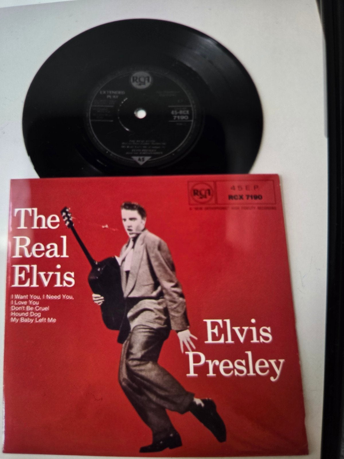 Elvis Presley - The Real Elvis EP (RCA 45EP RCX 7190), Cd's en Dvd's, Vinyl | Pop, Gebruikt, EP, Fotohoes, Originele persing, 7 inch