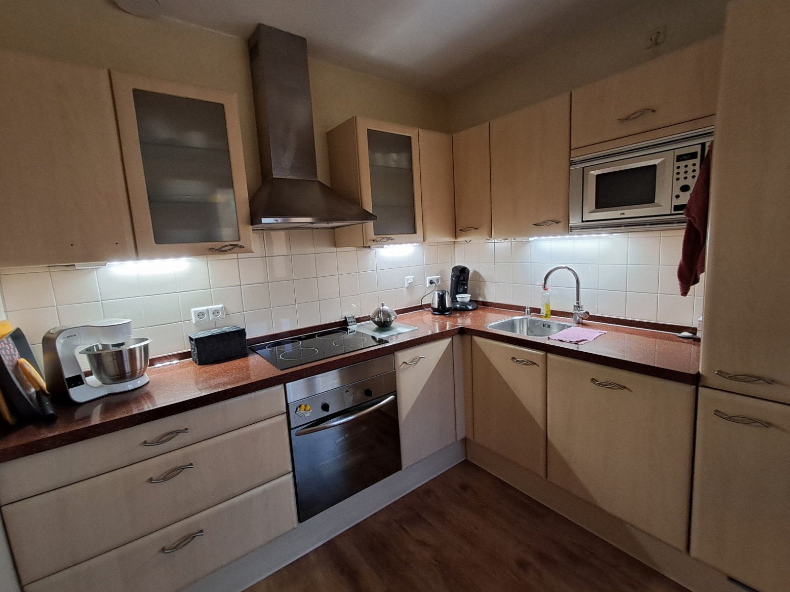 Keuken te koop, Huis en Inrichting, Keuken | Complete keukens, Ophalen, Gebruikt, Wit, Enkelwandige keuken