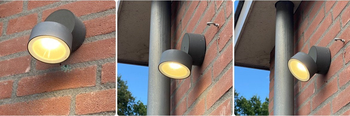 Set Verstelbare LED Buitenwandlamp 11W van Lutec, Tuin en Terras, Minder dan 50 watt, Wandlamp, Ophalen of Verzenden, Netvoeding