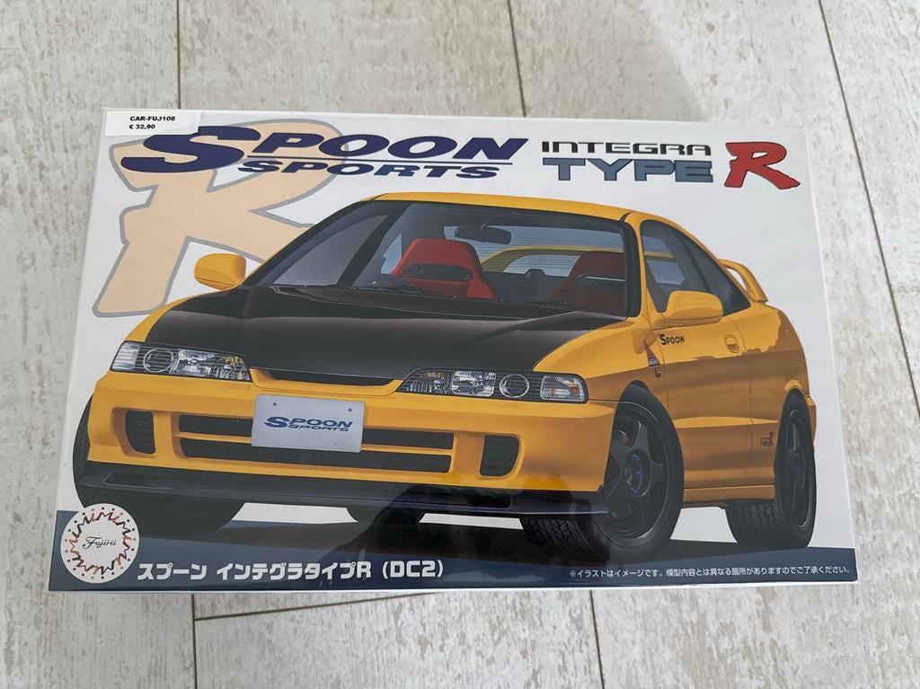 Fujimi Spoon Integra Type R (DC2) modelbouw 1:24, Hobby en Vrije tijd, Modelbouw | Auto's en Voertuigen, Nieuw, Auto, 1:50 of kleiner
