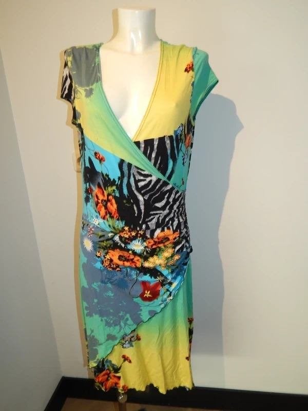 Joseph Ribkoff jurk eye catcher bonte print met zebra D40