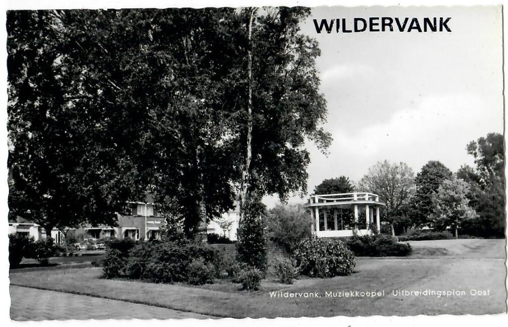 Wildervank - Muziekkoepel Uitbreidingsplan Oost, Verzenden, 1960 tot 1980, Ongelopen, Groningen