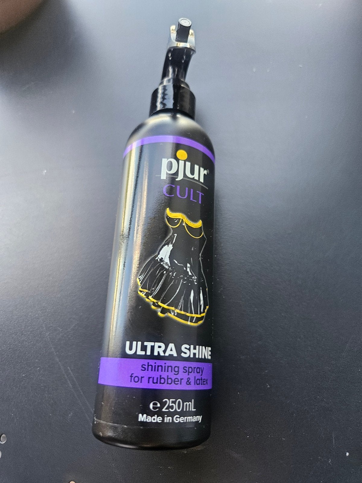 Pjur CULT Ultra Shine – Latex & Rubber Glansspray 250ml, Kleding | Dames, Pjur, Verzenden, Zo goed als nieuw