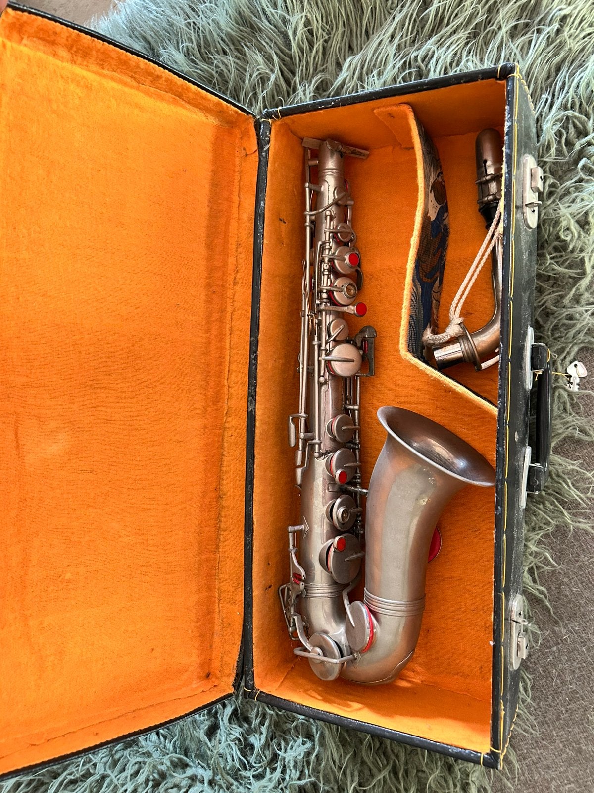 Saxafoon Ida Maria Grassi en Besson & Co, Ophalen, Gebruikt, Tenor, Met koffer