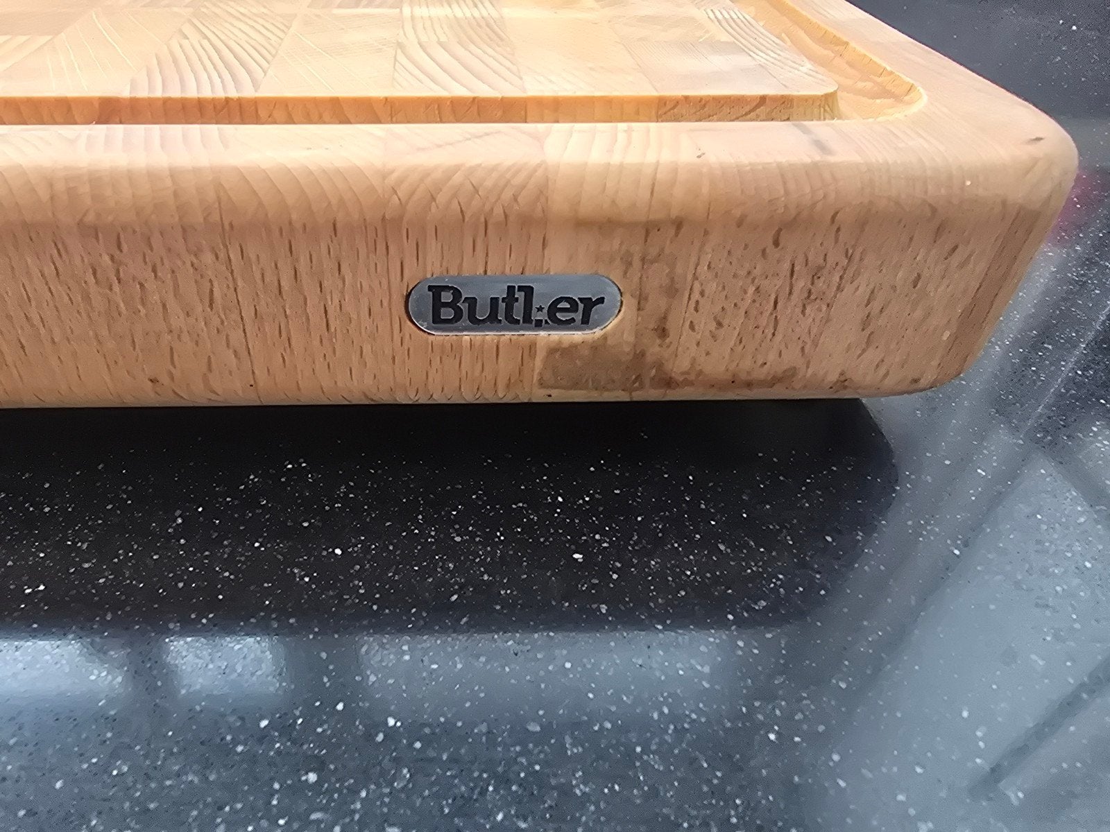 Butl.er Houten Snijplank. Bamboe snijplank, Huis en Inrichting, Keuken | Keukenbenodigdheden, Gebruikt, Hout, Snij-/serveerplank