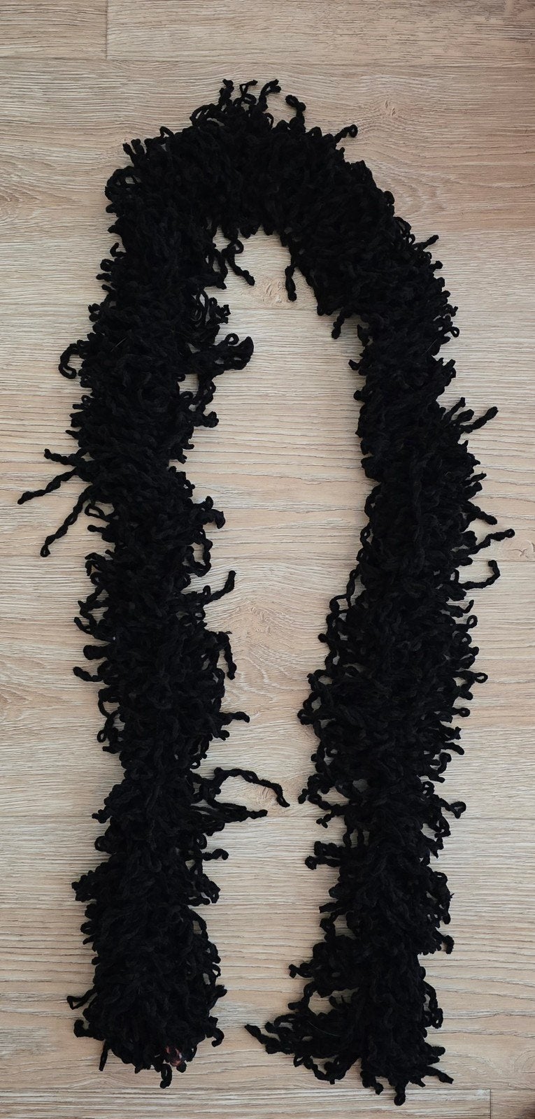 Zwarte pluizige sjaal, Kleding | Dames, Onbekend, Ophalen of Verzenden, Nieuw, Sjaal