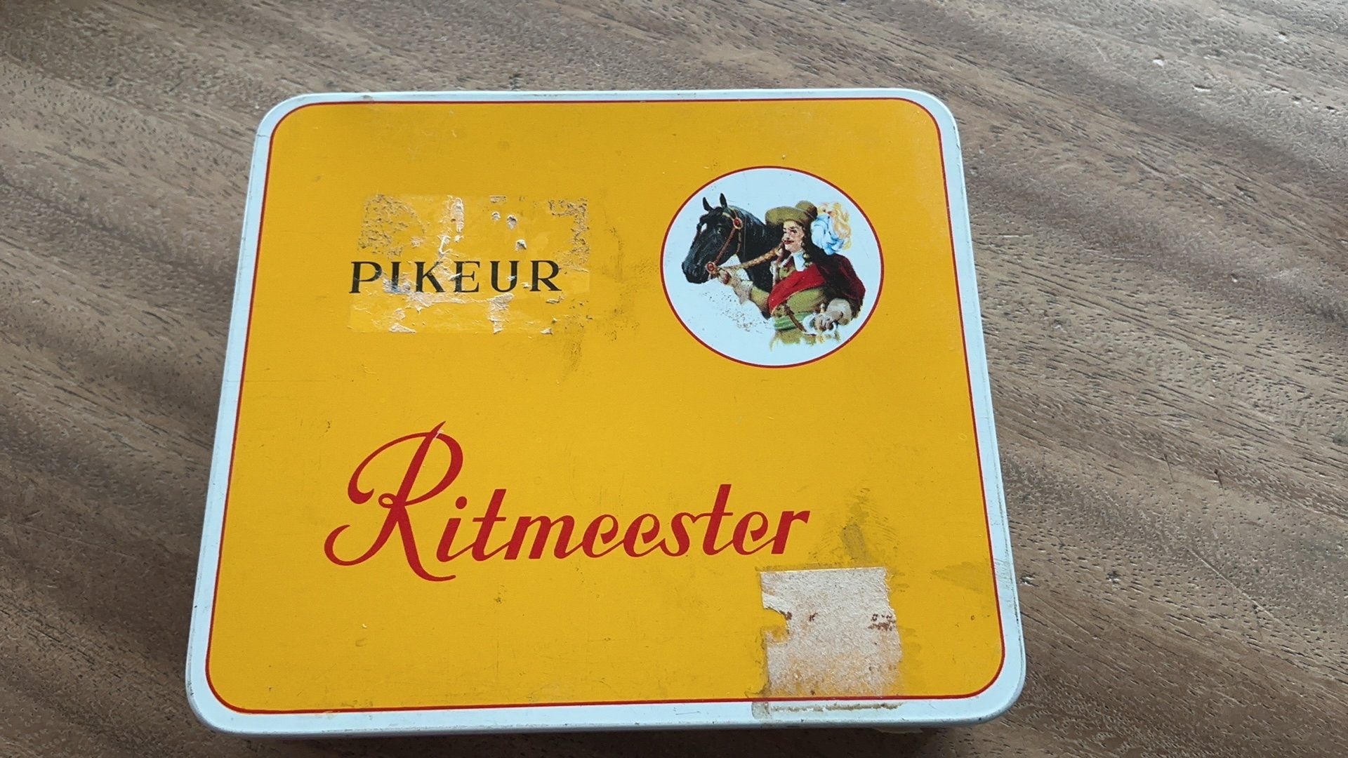 Sigarenblikje Ritmeester Pikeur, Verzamelen, Blikken, Ophalen of Verzenden, Zo goed als nieuw, Overige, Overige merken