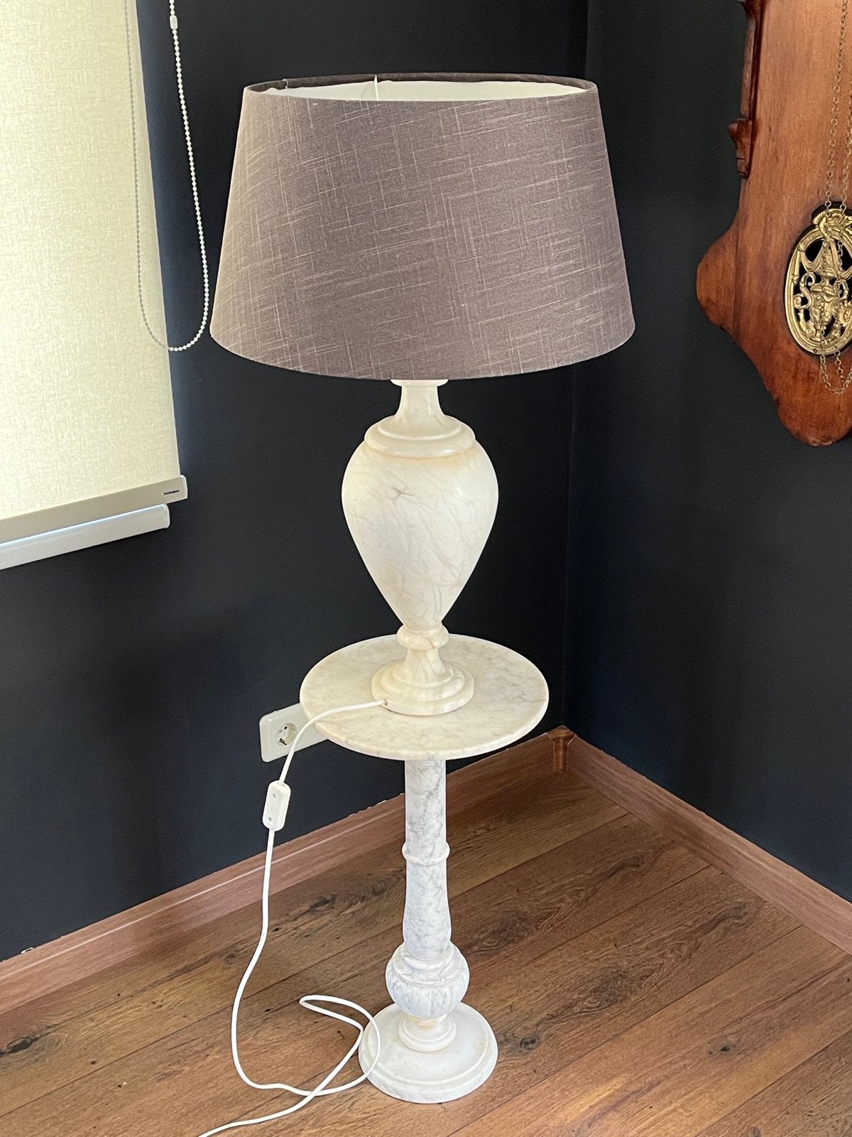 Vintage Marmeren Tafellamp Jaren '50 ., Ophalen of Verzenden