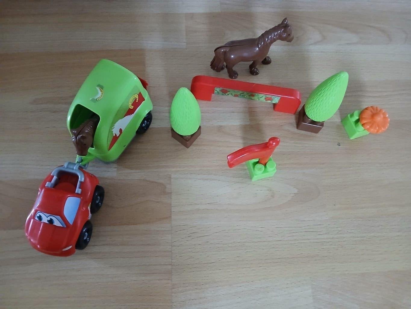 Abrick doos 3347, auto met veewagen en dieren., Ophalen, Zo goed als nieuw