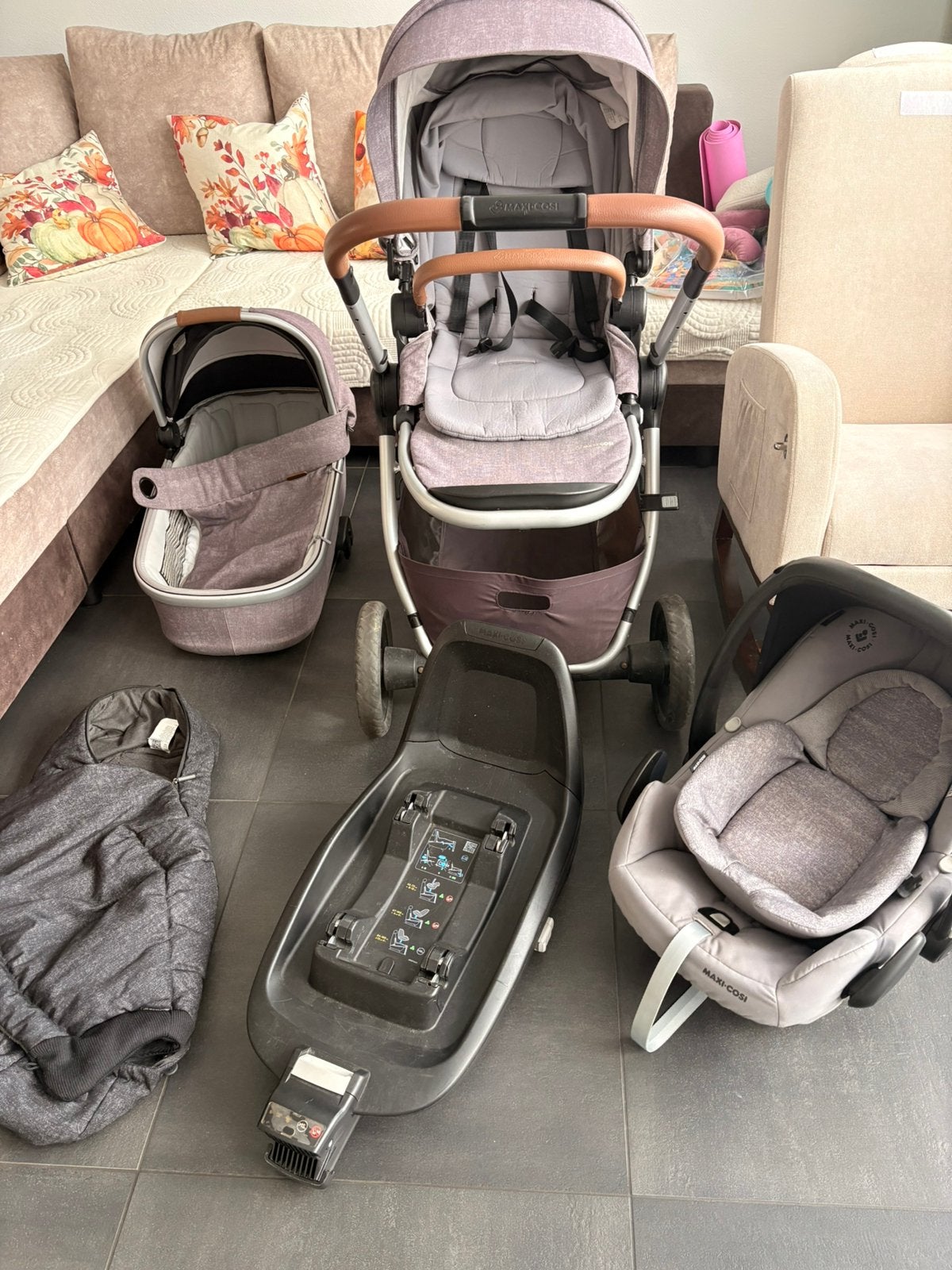 Maxi-Cosi 3-in-1 – compleet met reiswieg, buggy en autostoel