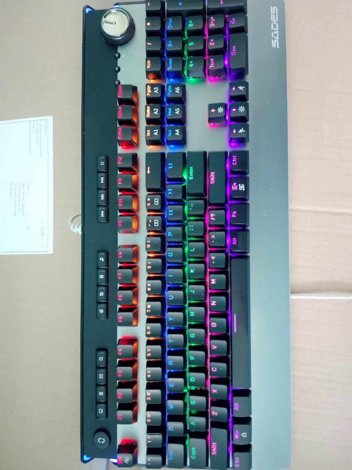 Gaming keyboard, Ophalen