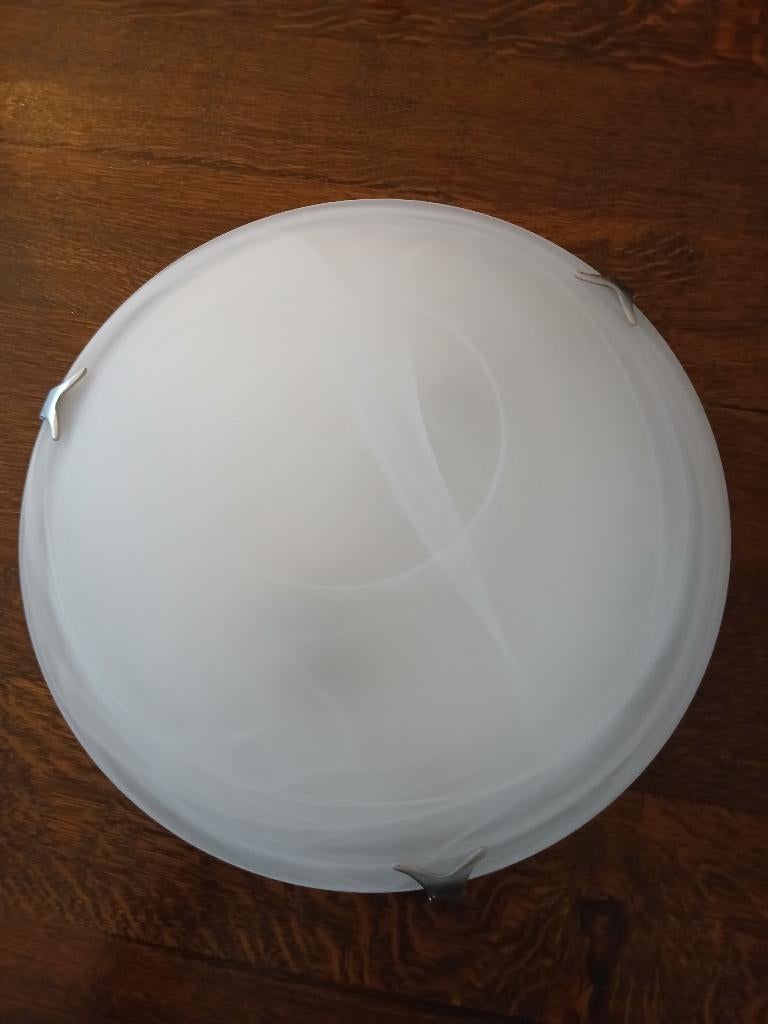 plafondlamp, Ophalen, Zo goed als nieuw, Glas, Rond