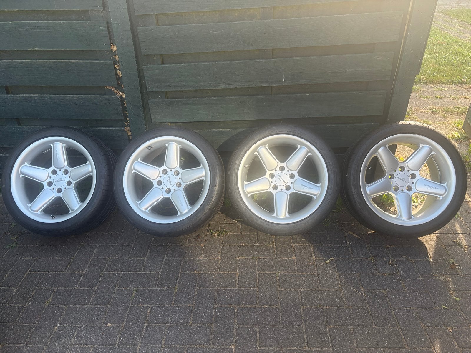 Originele AC Schnitzer / BMW velgenset 18 inch, Ophalen, 18 inch, Gebruikt, Banden en Velgen